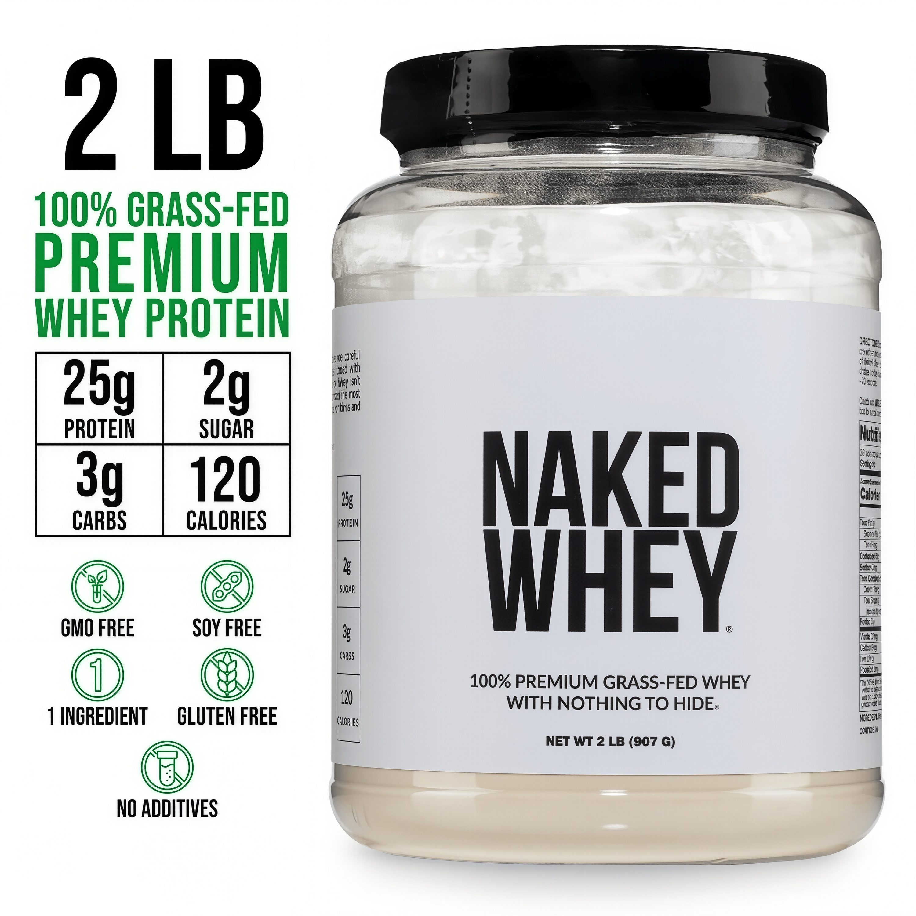 NAKED Grass Fed Whey Protein Powder