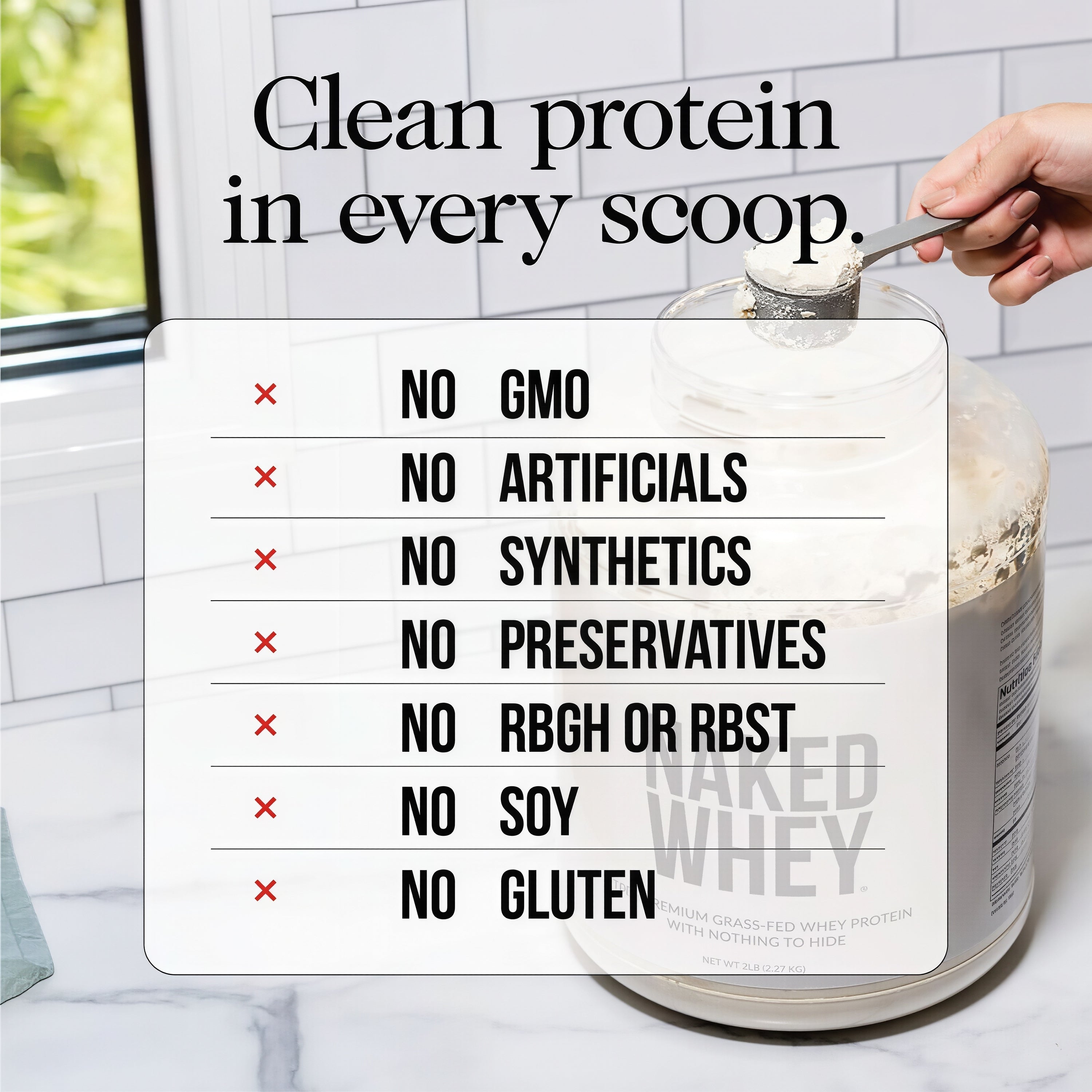 NAKED Grass Fed Whey Protein Powder