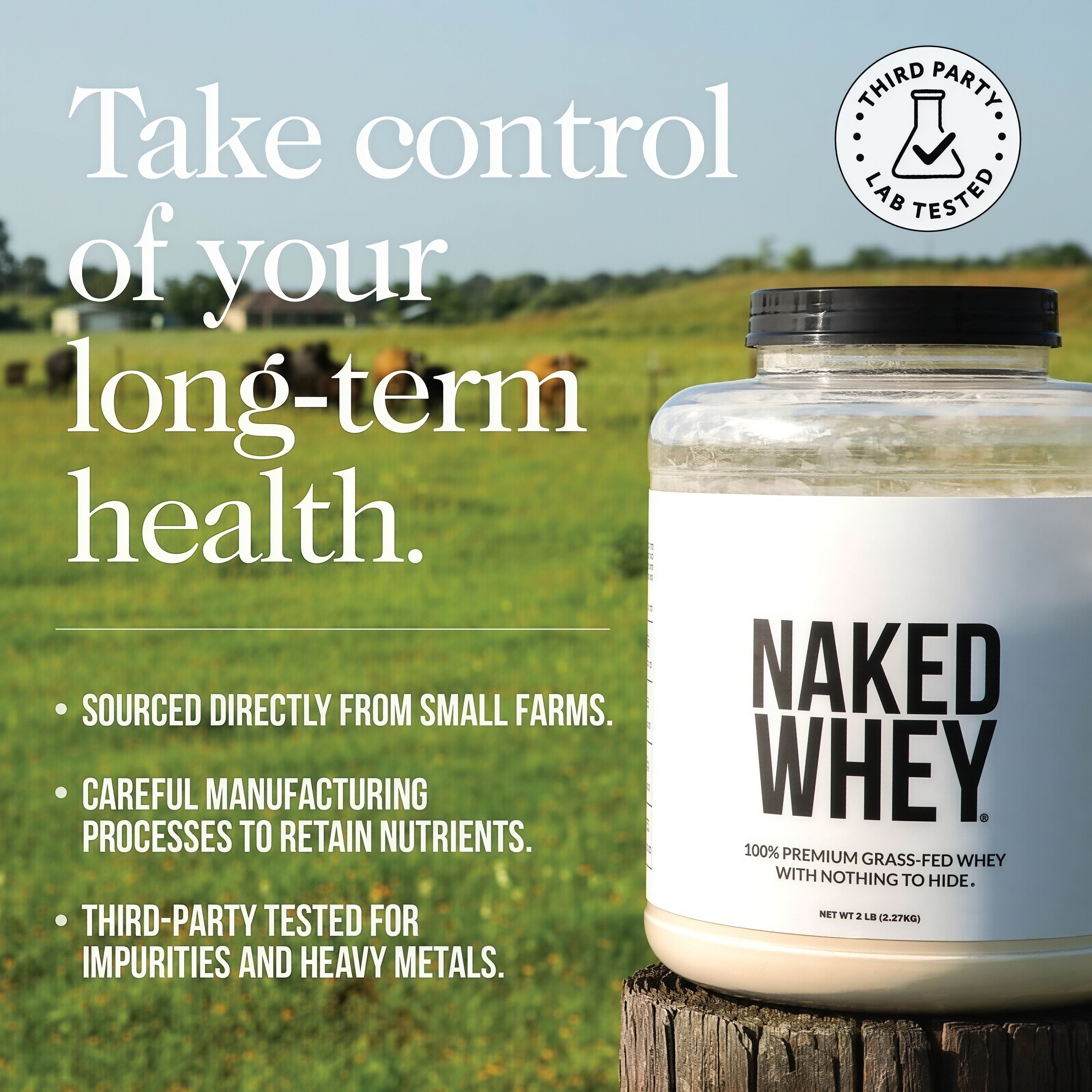 NAKED Grass Fed Whey Protein Powder